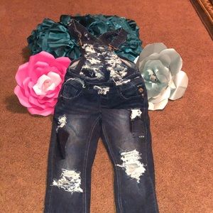 Distressed Jean Romper size 000